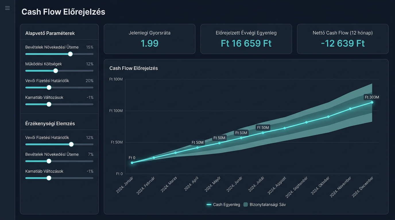 Intelligens Vállalati Kontrolling és Pénzügyi Tervező Rendszer — Cash flow forecast